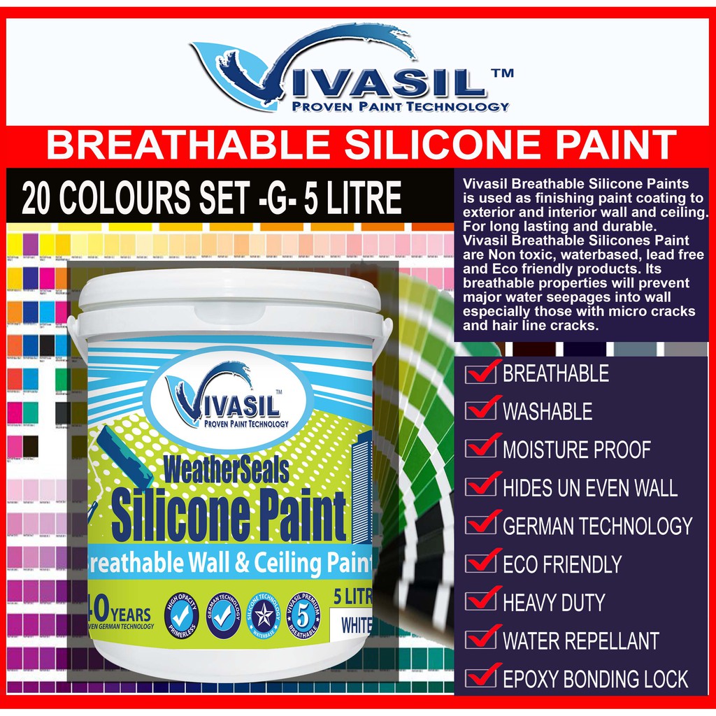VIVASIL BREATHABLE SILICONE PAINT ( WEATHERSEALS) 5 LITRE