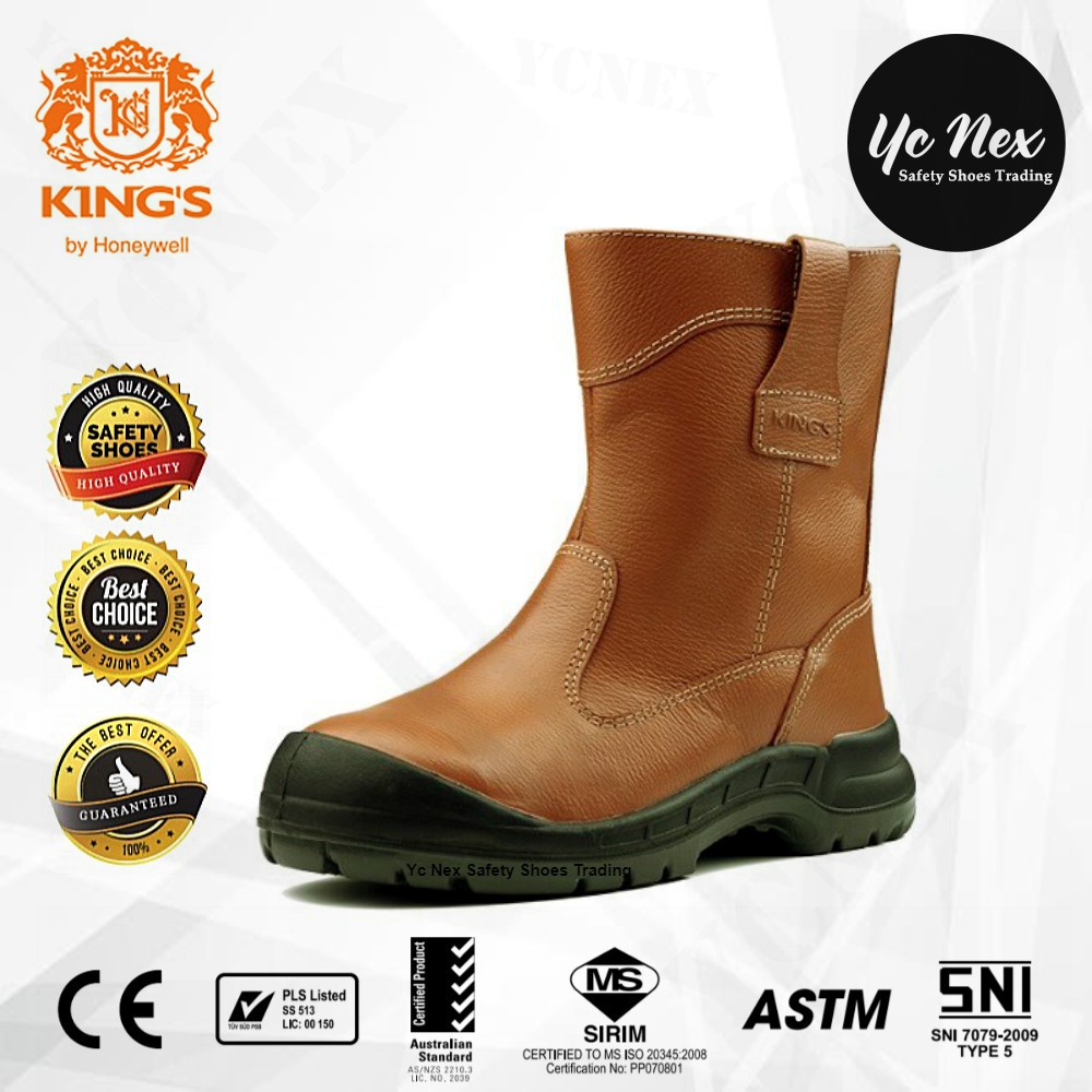 KING'S SAFETY SHOES KWD805C STEEL TOE CAP STEEL MID SOLE Full Grain