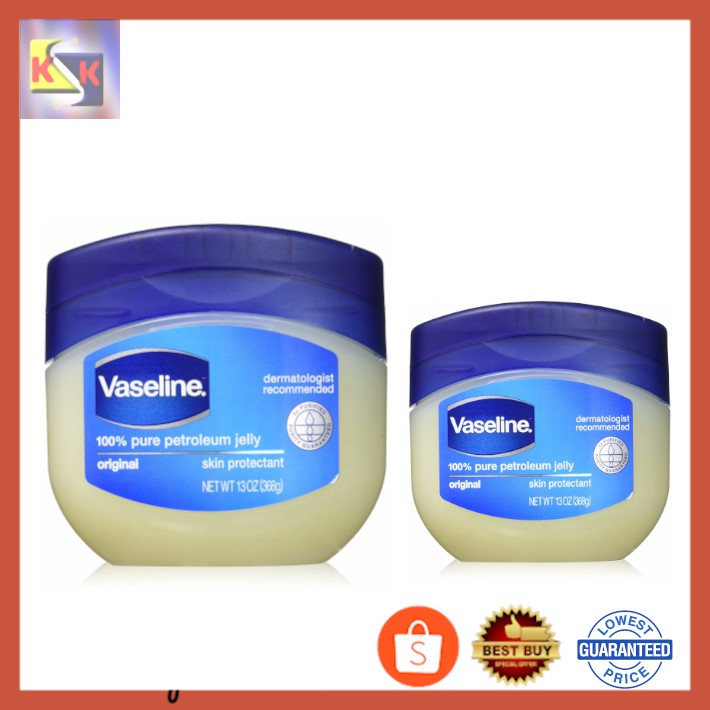 Vaseline 100 Pure Petroleum Jelly Original Skin Protectant 50g 100g