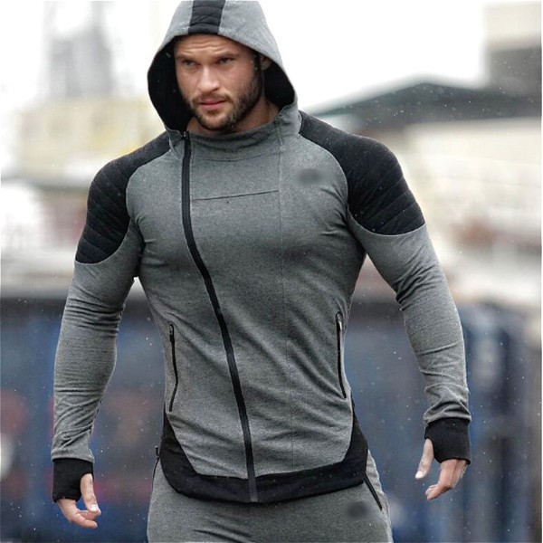 sweetnice man clothing Mens Full Zip Camo Training Hoodie Sweatshirt Slim Fit Lightweight Gym Workout Active Jacket Coat 