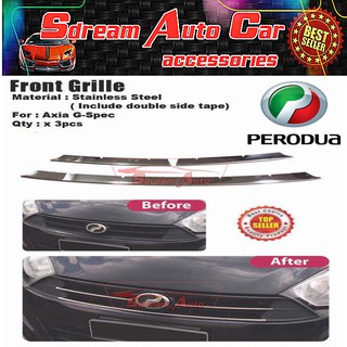 Perodua Axia Door Belt Moulding (CHROME) 6 pcs/set 