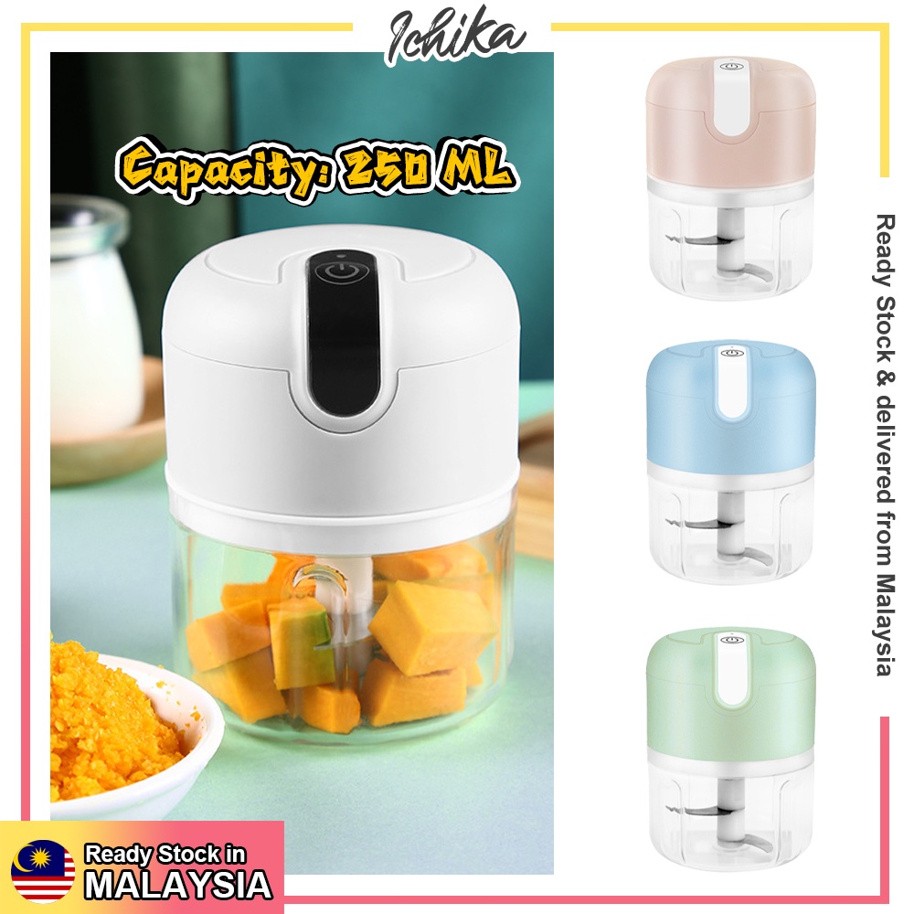 [MYSIA READY STOCK][ONE SIZE][MINI FOOD BLENDER Garlic Chopper Electric Food Chopper Portable Food Processor Meat]