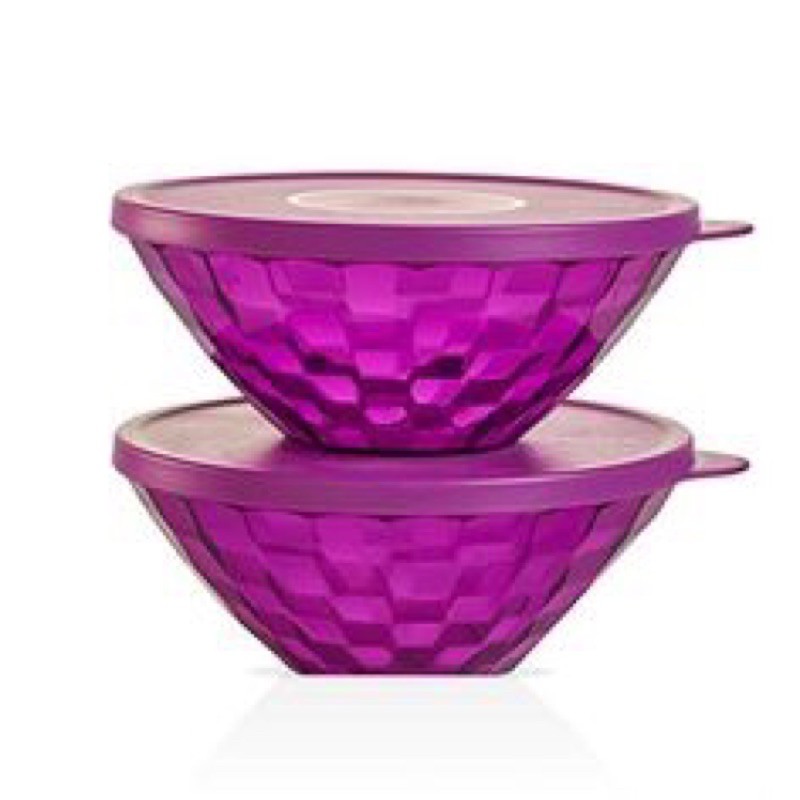 Tupperware Dark Purple Prism Bowl 500ml Shopee Malaysia