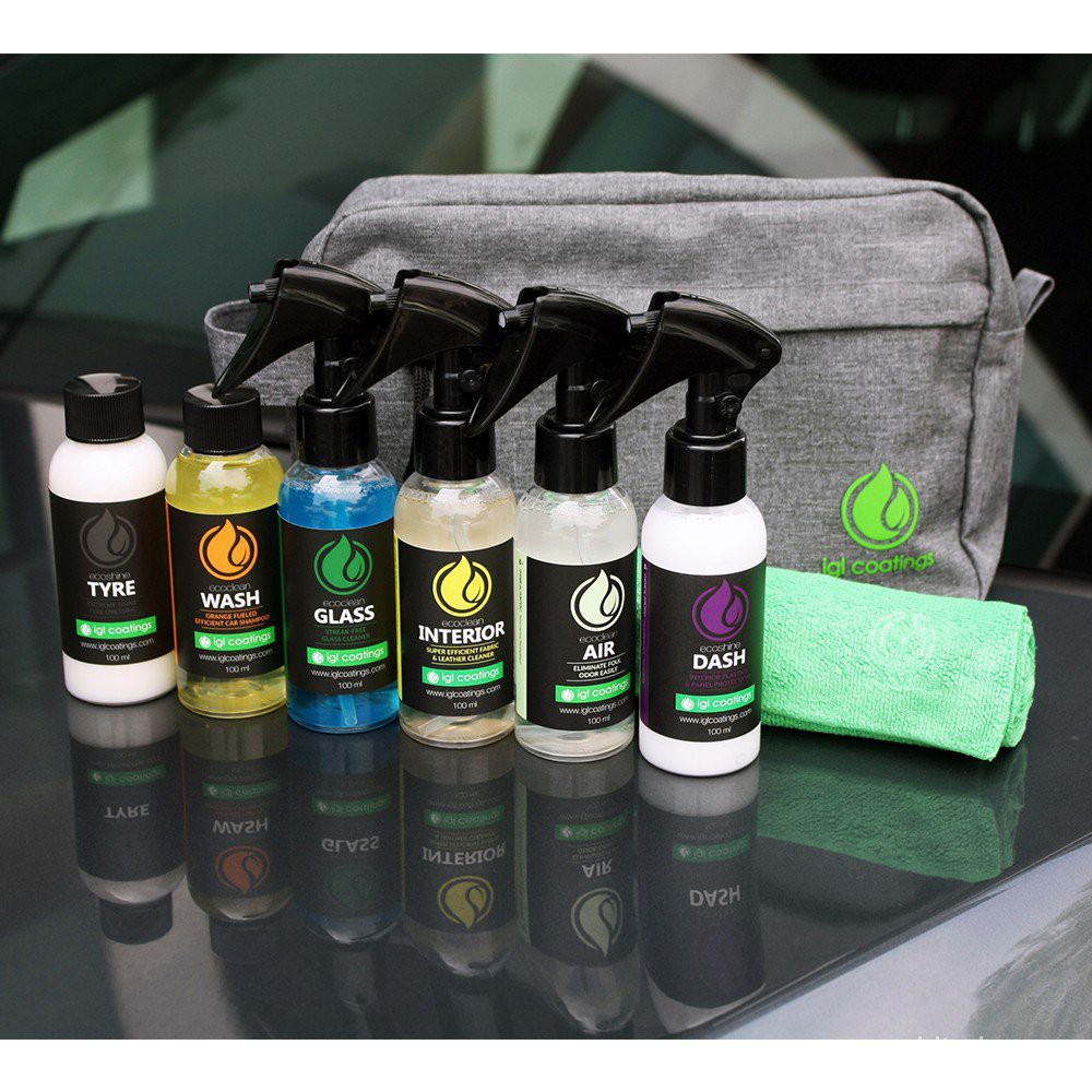 Iz5U IGL Coatings Travel Kit Bag - Car Care Detailing Kit Car Shampoo Interior Cleaner Air Freshener Tire Conditioner | Shopee Malaysia