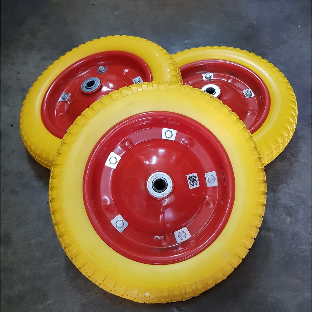 Wheel Barrow Pu Tyre Rim Besi 1pc X Tayar Kereta Sorong Tanpa Angin 13 X 3 Shopee Malaysia 3713