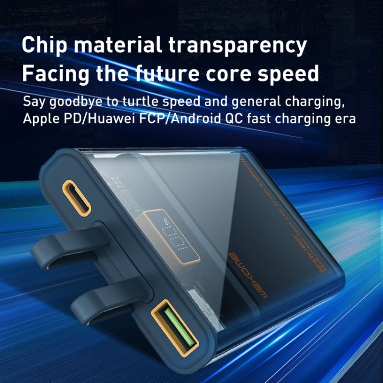 WK Design WP-323 10000mAh Pioneer Series Explore 22.5W Fast Charge PD Power  Bank with Build in Cable Wekome Vanguard | Shopee Malaysia