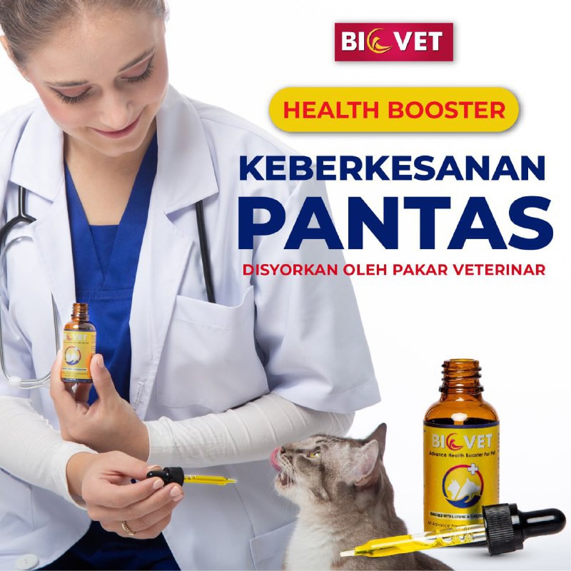 Biovet untuk kucing Vitamin Kucing / ubat kurap kucing / ubat 