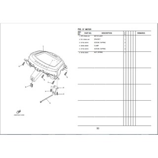 manual book part yamaha y15zr/ysuku version 1 / version 2 catalogue