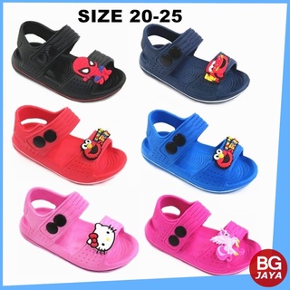 Baby Cartoon Sandals Shoes Kids Twins Girls Boys Slippers Kasut Budak 20-25 (BGJAYA)