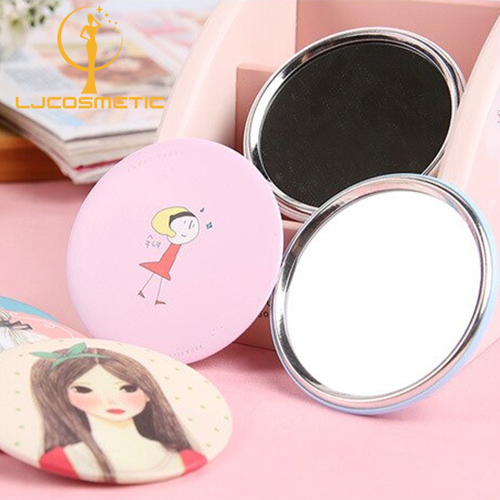 Mini Cute Mirror Small Pocket mirror Cartoon makeup mirror