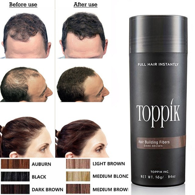 Toppik Hair Building Fibers 27 5 Gram Black Dark Brown Medium