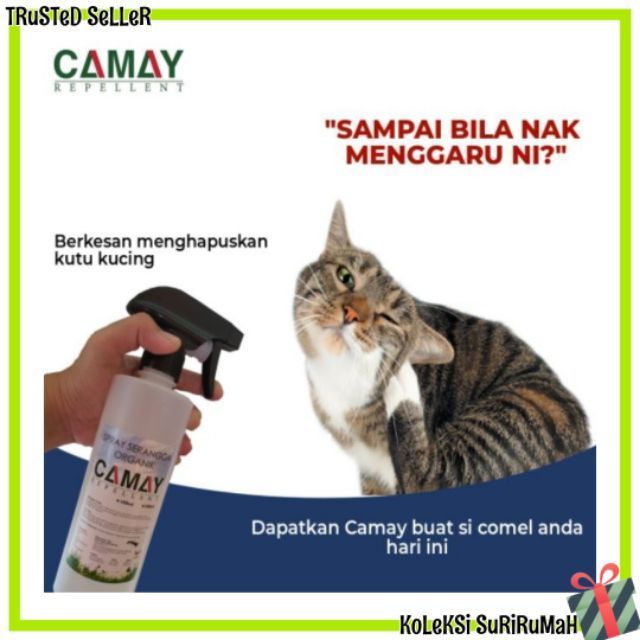 CAT FLEA LICE SPRAY / SPRAY KUTU KUCING / UBAT KUTU 