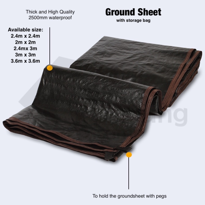 PAYUNG.CAMP Camping Ground Sheet Tent Ground Cloth Windshield Waterproof Rot Proof Mildew Resistant Grounsheet