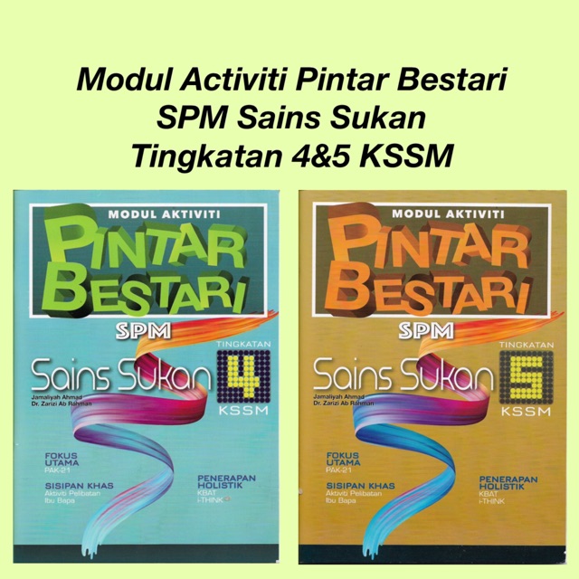 Sasbadi Modul Activiti Pintar Bestari Spm Sains Sukan Tingkatan 4 5 Kssm Shopee Malaysia