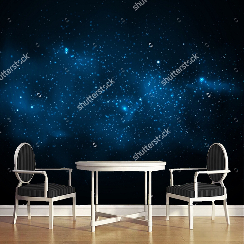 Cosmic Star Nebula Wallpaper Milky Way 3d Natural Ceiling Wallpaper Mural