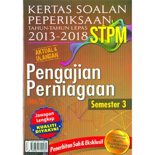 Kertas Soalan Peperiksaan 2013 2018 Stpm Pengajian Am Semester 3 Shopee Malaysia