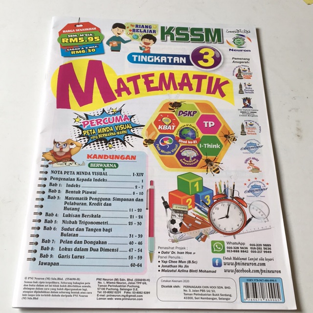 Buku Latihan Matematik Tingkatan 3 Shopee Malaysia