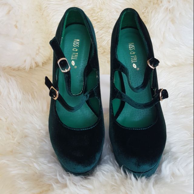 teal coloured ladies shoes