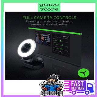 Razer Kiyo Streaming Webcam | 1080p 30FPS / 720p 60FPS | Ring Light w/ Adjustable Brightness | Built-in Microphone