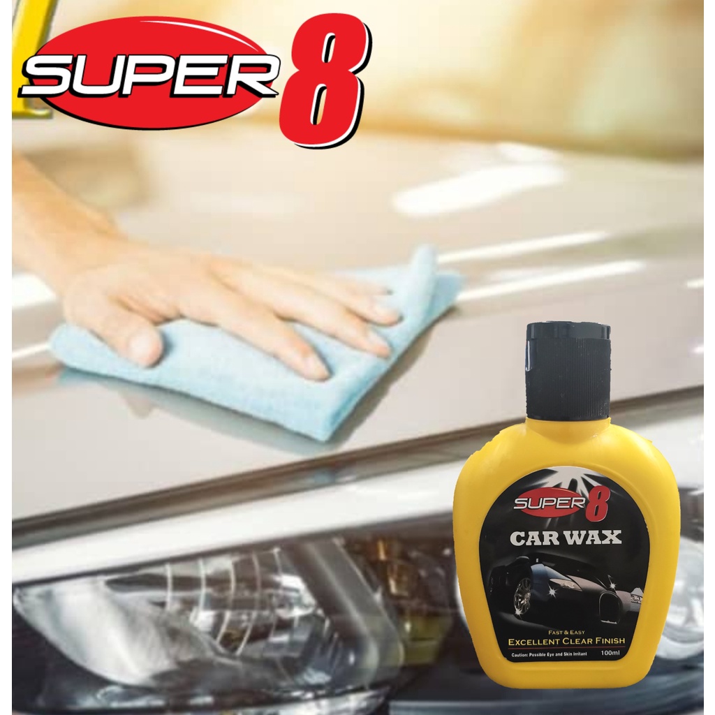 Super8 Car Wax Car polish metallic wax paint restorer scratch polisher sealant wax cat kereta lilin