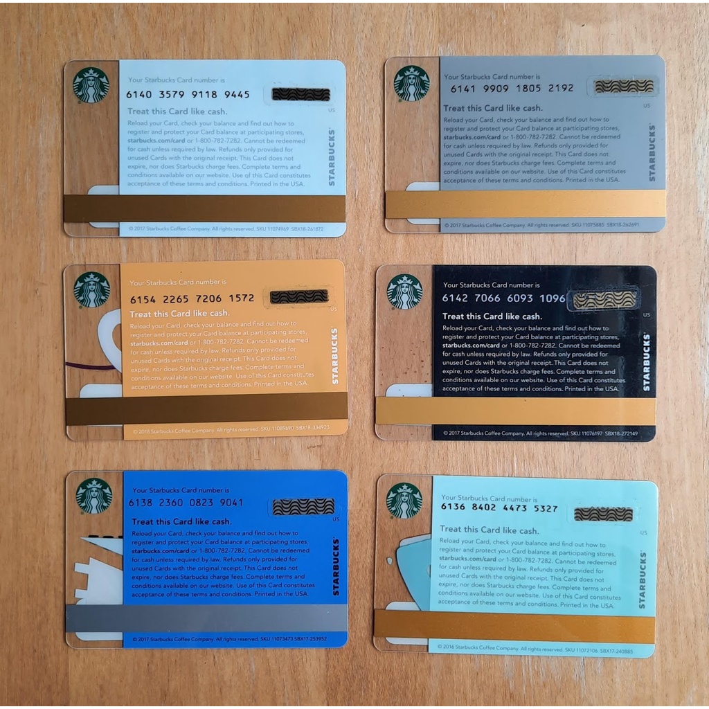 Starbucks Gift Card Of Autumn / Halloween / Cup / New Year / School / Class Without  Pin Scratch Off From Usa | Shopee Malaysia