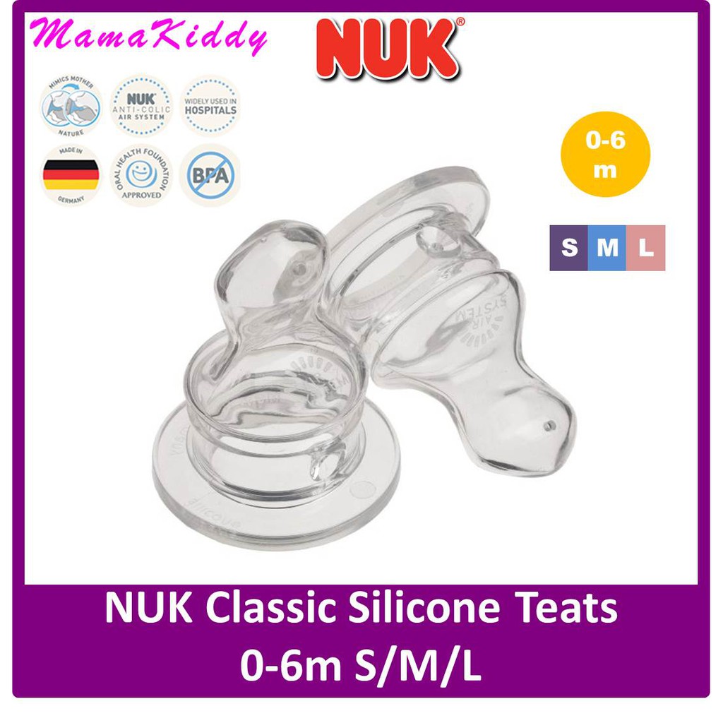 nuk classic anti colic teat