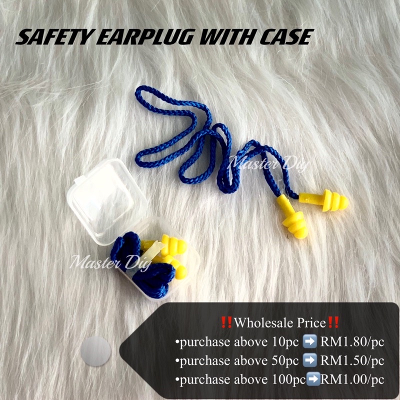 ‼️READY STOCK‼️SAFETY EARPLUG WITH CASE / INDUSTRIAL EARPLUG / EAR