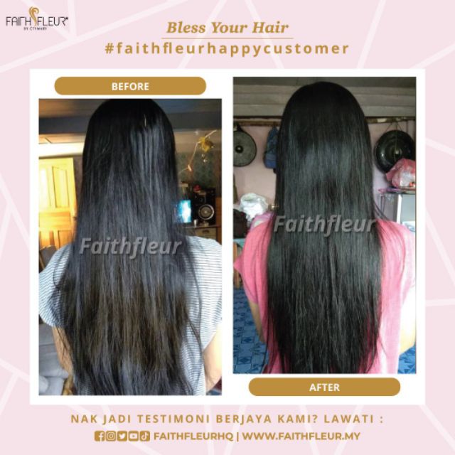 Serum Faith Fleur Merawat Masalah Rambut Rosak Shopee Malaysia