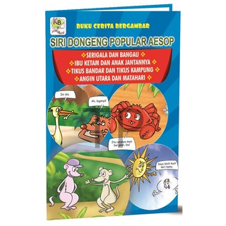 Buku Cerita Kanak Kanak Prasekolah Dongeng Popular Aesop Arnab Kura Kura Storybook Preschool Kid Children Fun Book Shopee Malaysia