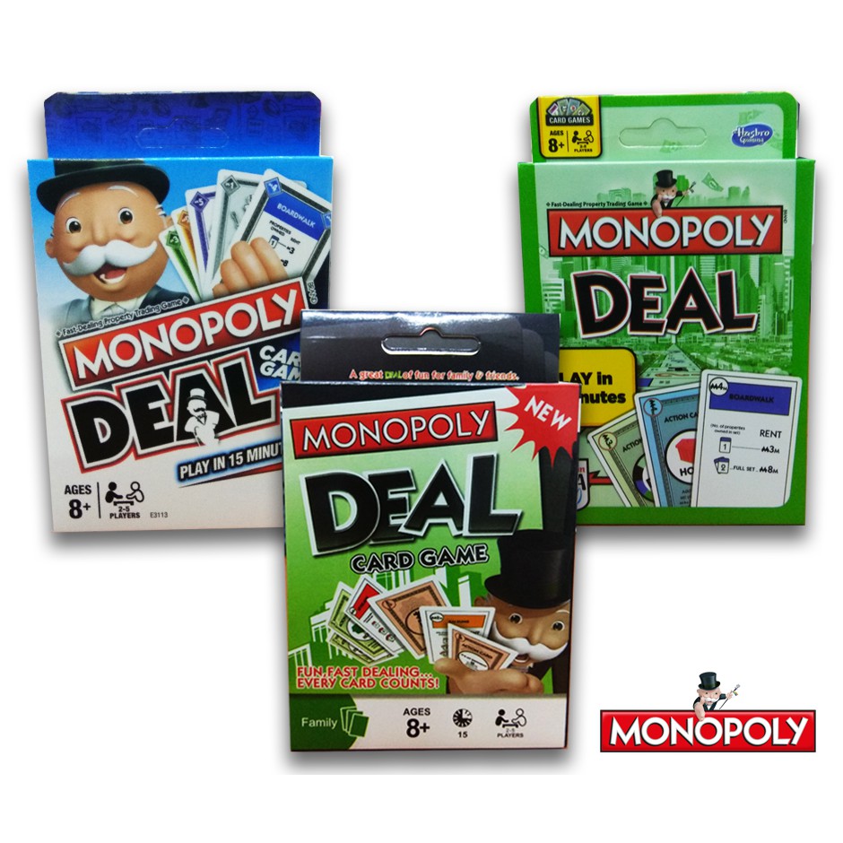 Monopoly Deal Card Game for Family & Friends / Mainan Kad Monopoly Untuk  Mainan Keluarga | Shopee Malaysia