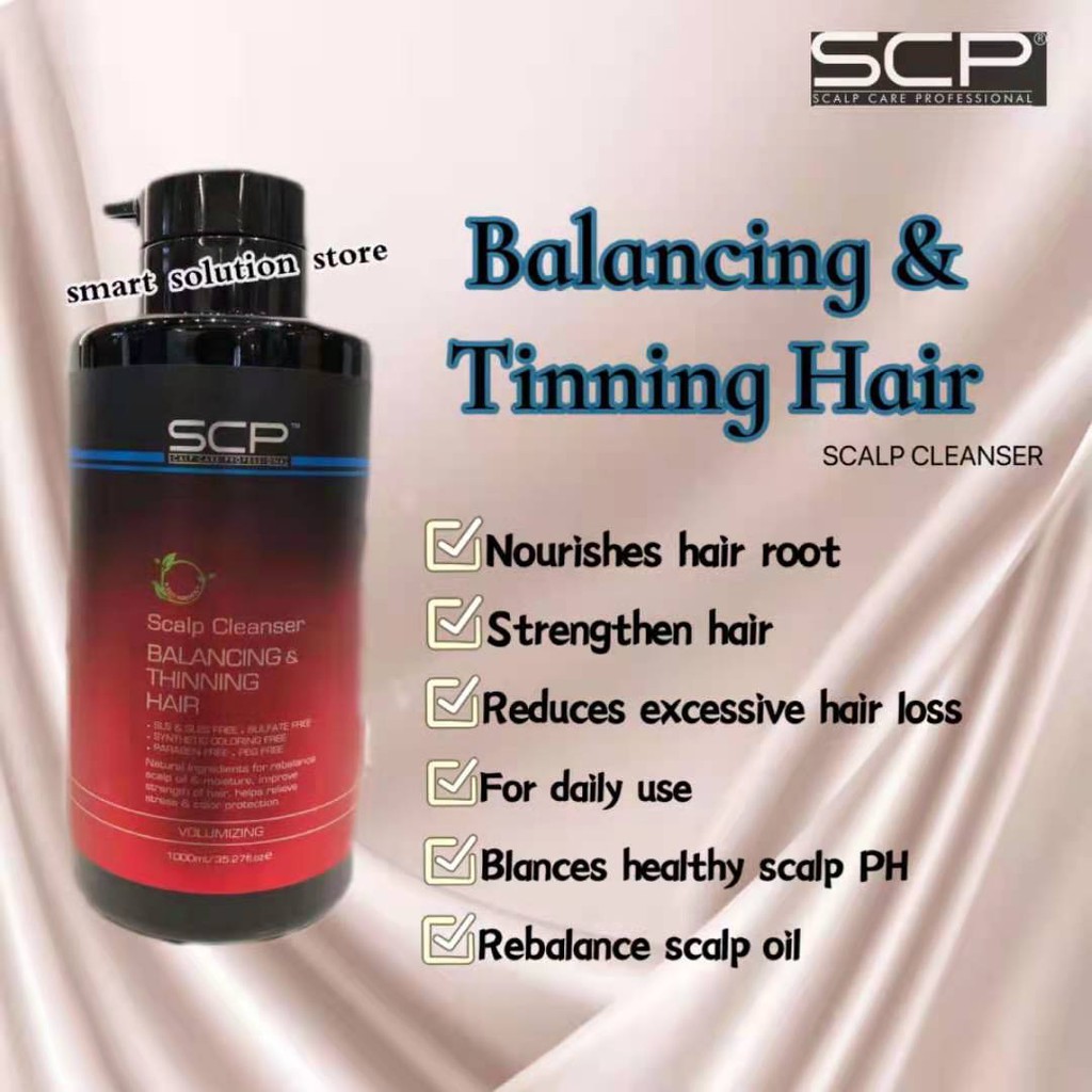 Ready Stock Scp Balancing And Thinning Hair 1l Scalp Cleanser Shopee Malaysia 4800