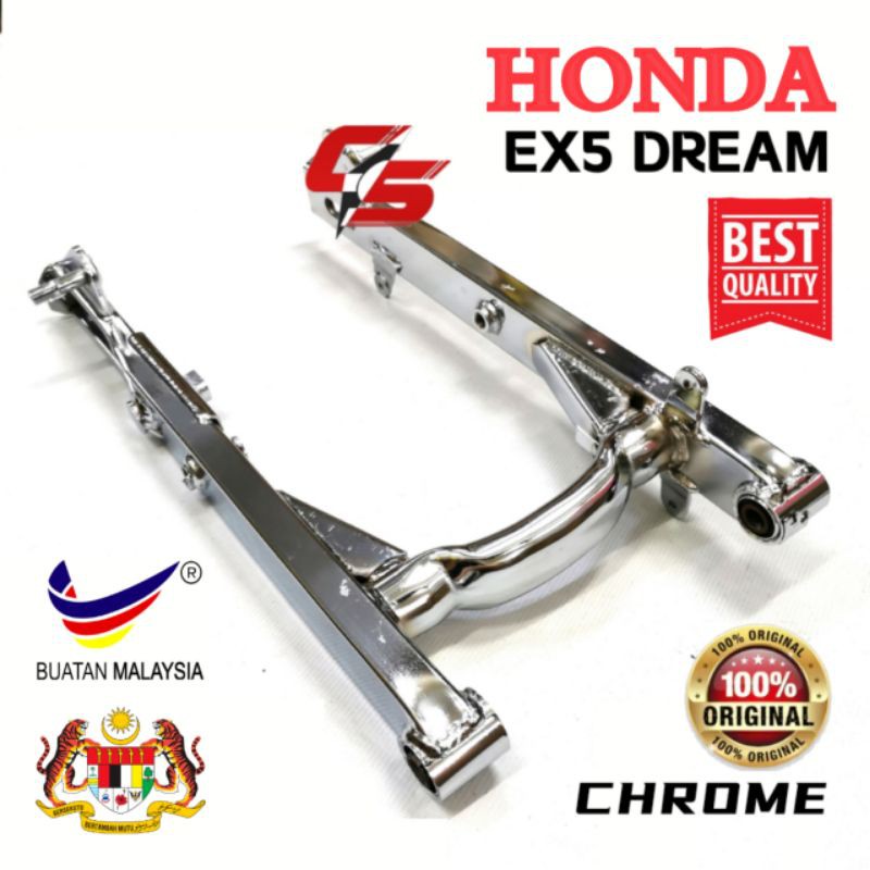 EX5 DREAM Rear Swing Arm Chrome Original SDC MALAYSIA ( Free Arm Bush