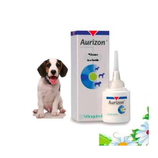 AURIZON Ear Drops Treatment of Otitis External in Dogs 10 ml Ubat Titik