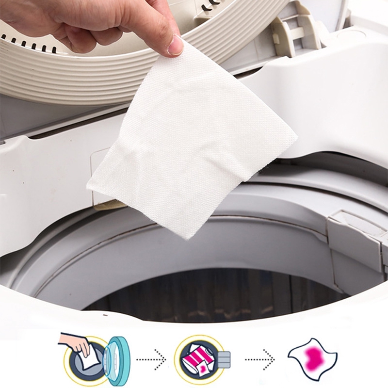 24pcs Laundry Papers Dyeing Washing Machine Mixed Proof Sheet Cloth ...