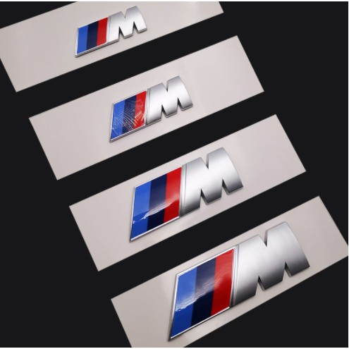 BMW M Logo Power Sport E90 M3 M5 M7 Car Sticker Auto Front Grille Emblem Accessories ABS Original Car Material