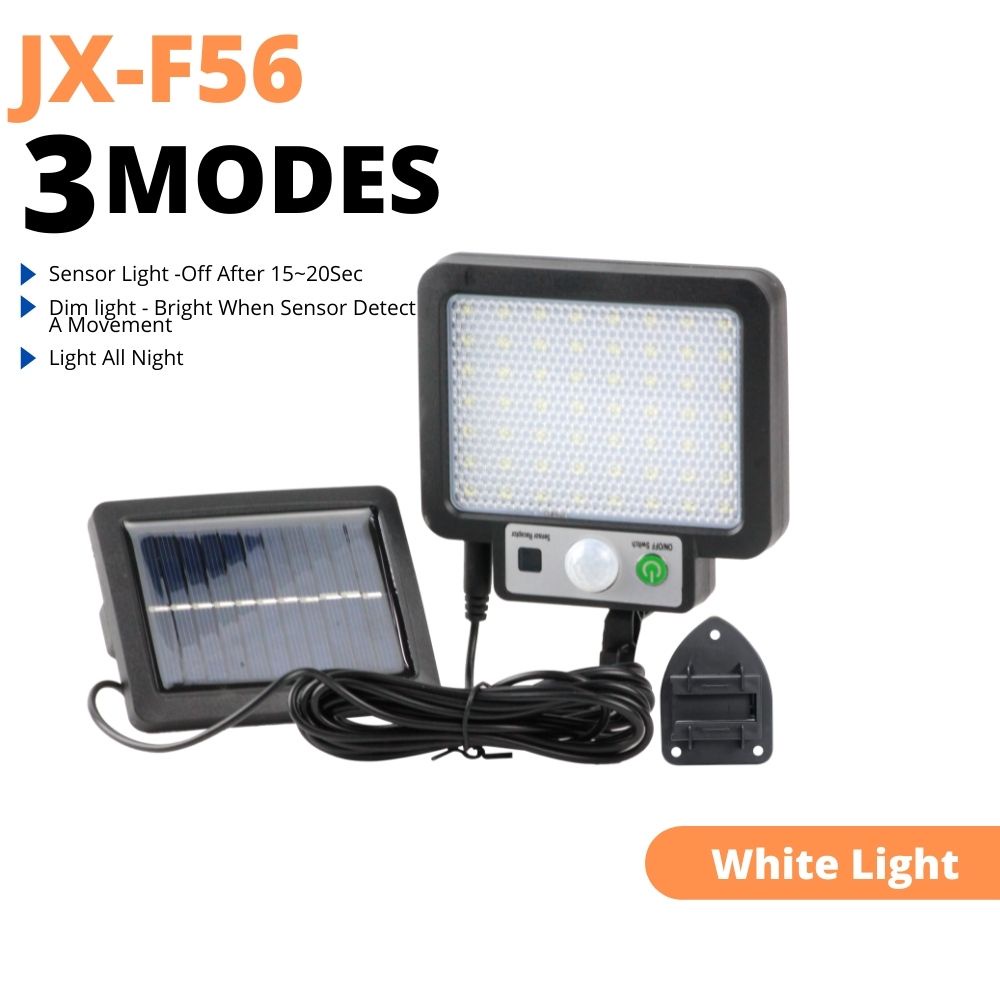 3 MODES Solar Powered Light Outdoors Weatherproof PIR Motion Sensor Garden Solar Light Lampu Solar ( JX-F56 / JX-F72 )