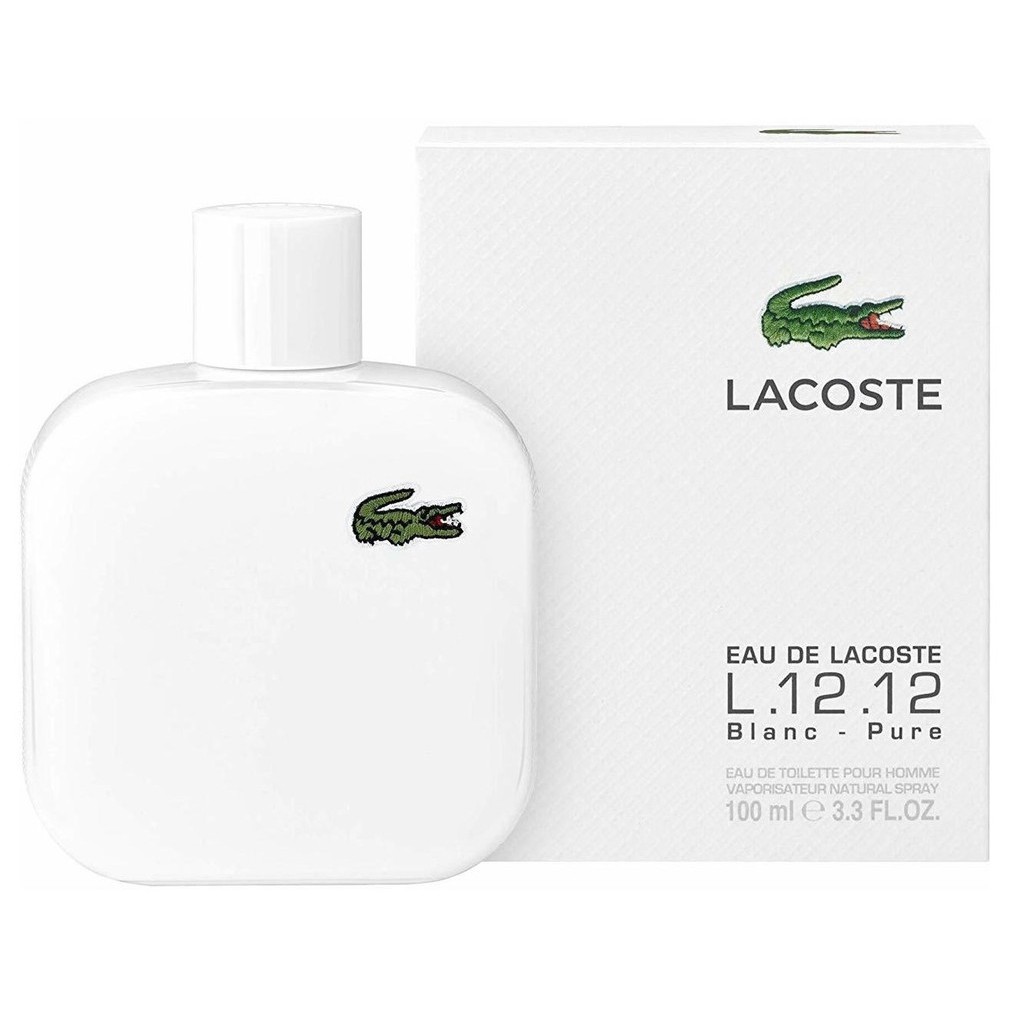 Numerisk Serrated Bred vifte Eau de Lacoste L.12.12. White Lacoste Fragrances for men | Shopee Malaysia