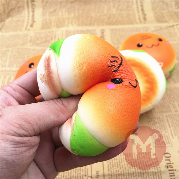 13cm Squishy Charm Caterpillar Bread Slow Rising Collection Gift Toy With Origin