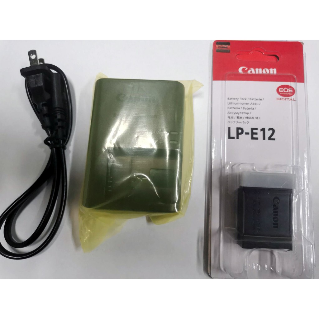 E12 Battery LP E12 Battery Charger for CANON LPE12 LCE12 EOS M M2 M10
