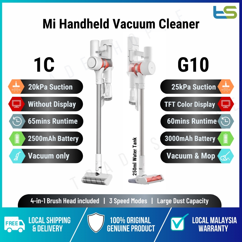 Xiaomi Mi Handheld Vacuum Cleaner 1C / G10 25kpa Strong Suction