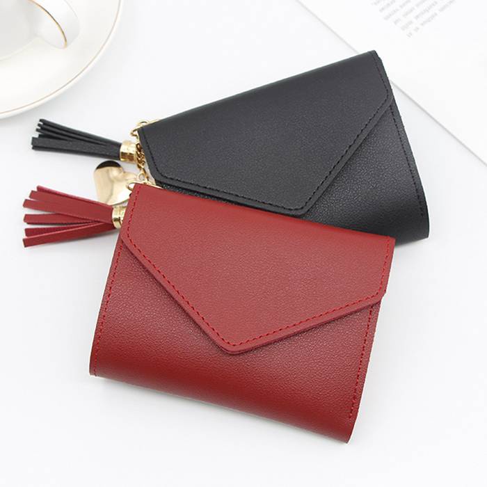 Wallet for women Fzitimx Women Fashion Solid Color Hasp Multi Card Position Wallet Card Bag 