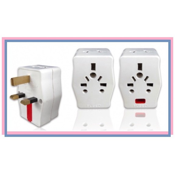 3Pin 13Amp Plug Adapter Multiple Adaptor Plug Multiple Plug Adapter