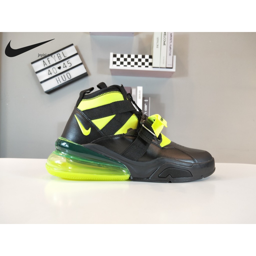 nike air force 270 black and green