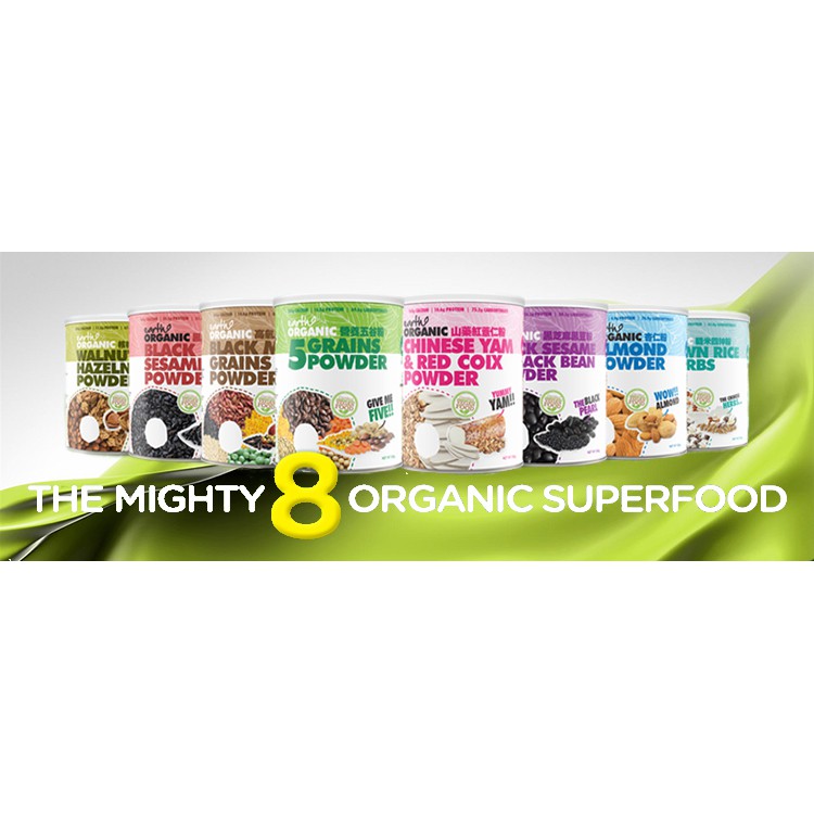 Earth Organic Super Food Beverage - Super 8- 500g