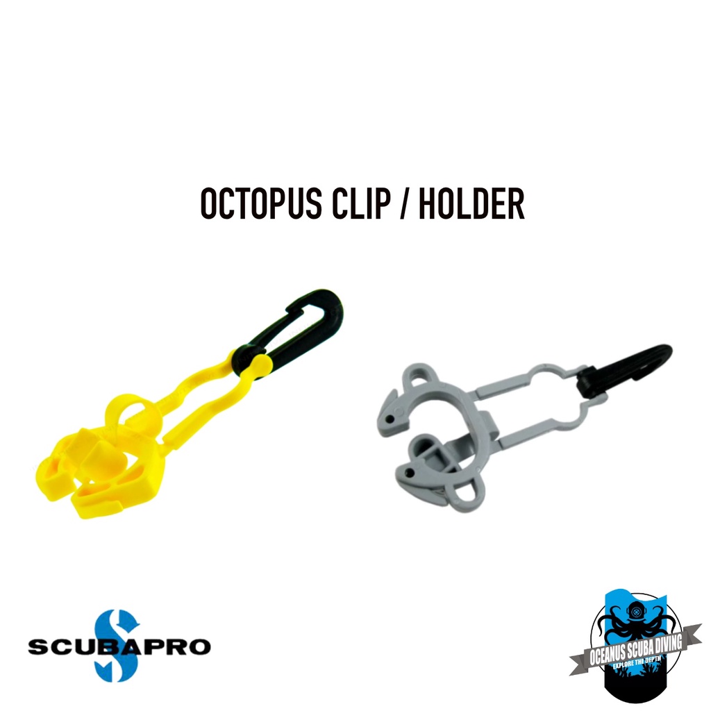 (READY STOCK) SCUBAPRO Octopus Clip/Holder With Plug, Scuba Diving
