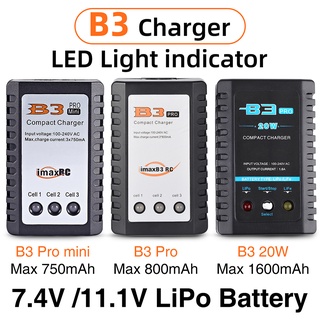 EBRC 7.4v/11.1v 2-3S Lipo Balance Charger & 11.1V 2200mAh 8C Transmitter Battery 