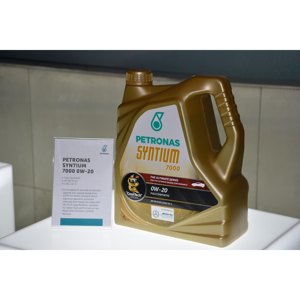 Petronas Syntium 7000 0W20 FullySyn Engine Oil 4 Litre High Quality