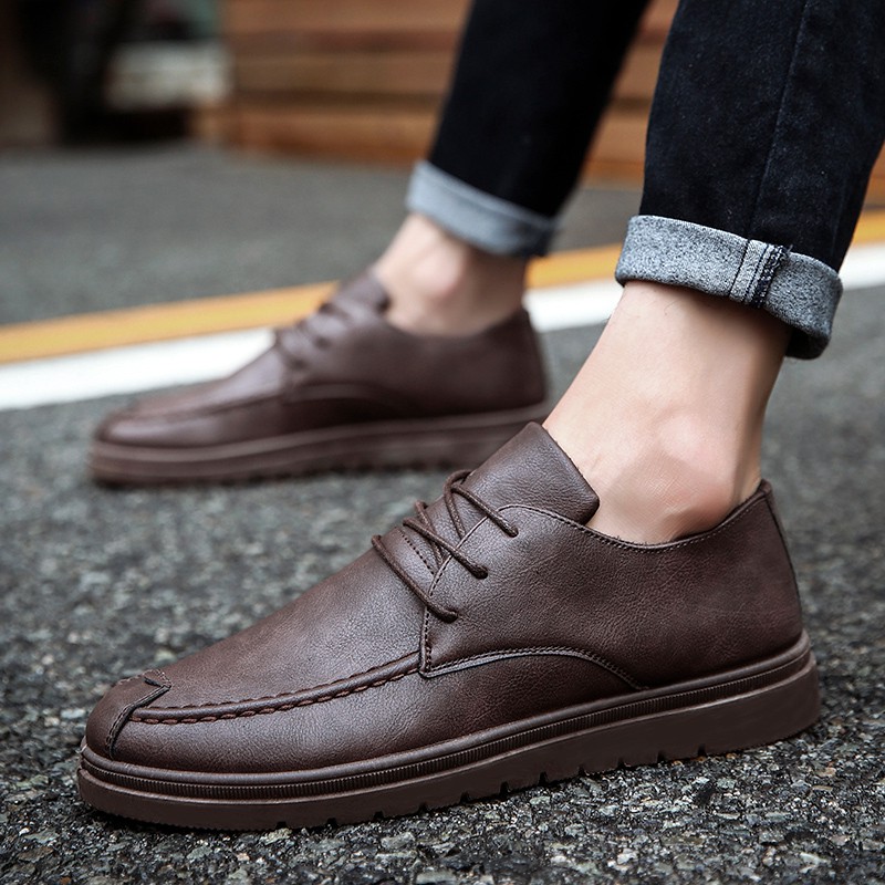 Wholesaler Casual Men Shoes Men Flats Round Toe Comfortable Office