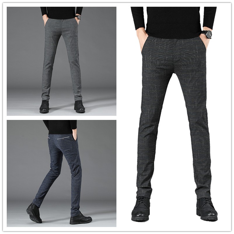 black skinny slacks mens