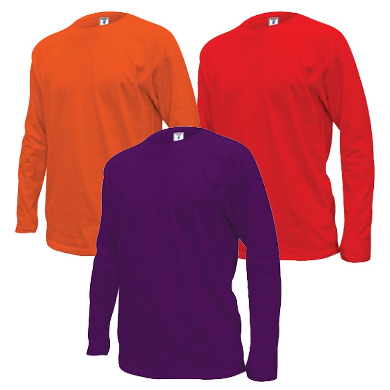 plain orange long sleeve shirt